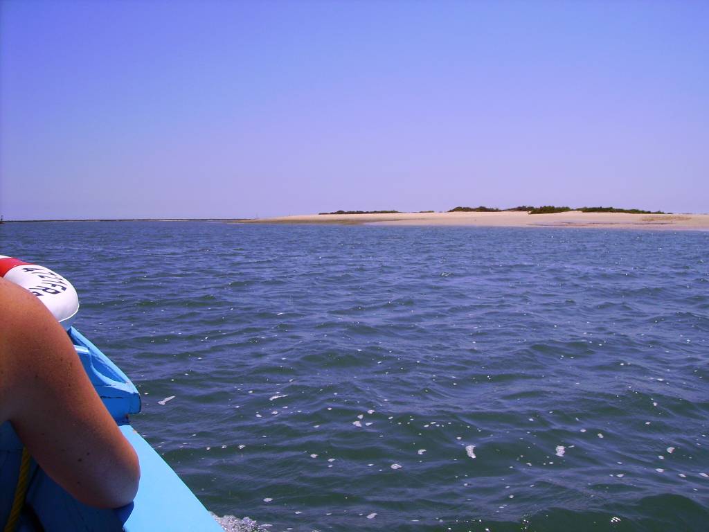 Faro Ria Formosa Ilha Deserta Desde Una Barca 