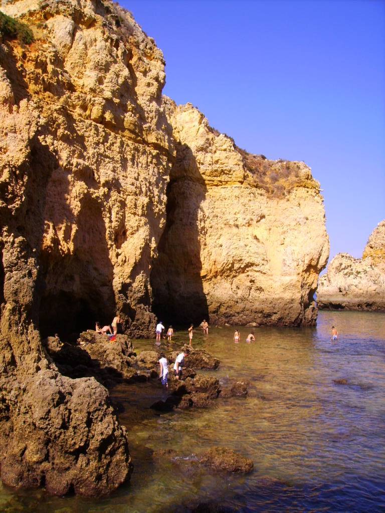 Lagos Ponta Da Piedade En Los Acantilados